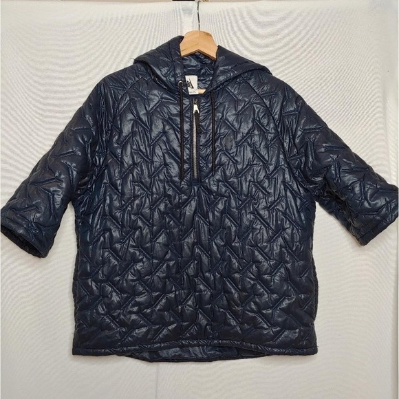 Nike Lab Essentials Insulated Short‎ Sleeve Hoodie Puffer Pullover Blue 916368 S - Picture 3 of 16